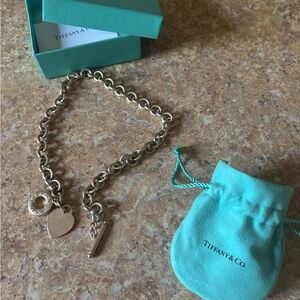 Authentic Tiffany & co. Heart tag necklace. Sterling silver.